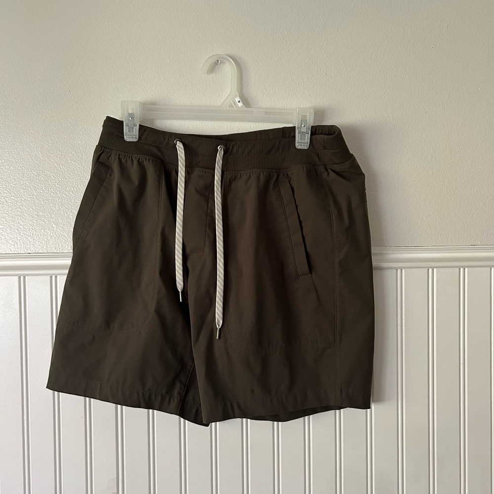 Vuori Dark Olive Casual Shorts
